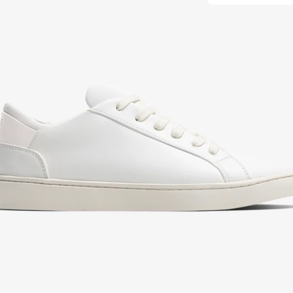 Thousand Fell Vegan Leather Sleek White Women's Sneakers